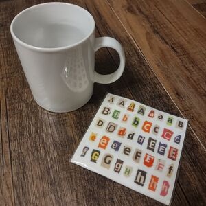 NIB Fred DIY Mixed Messages Mug